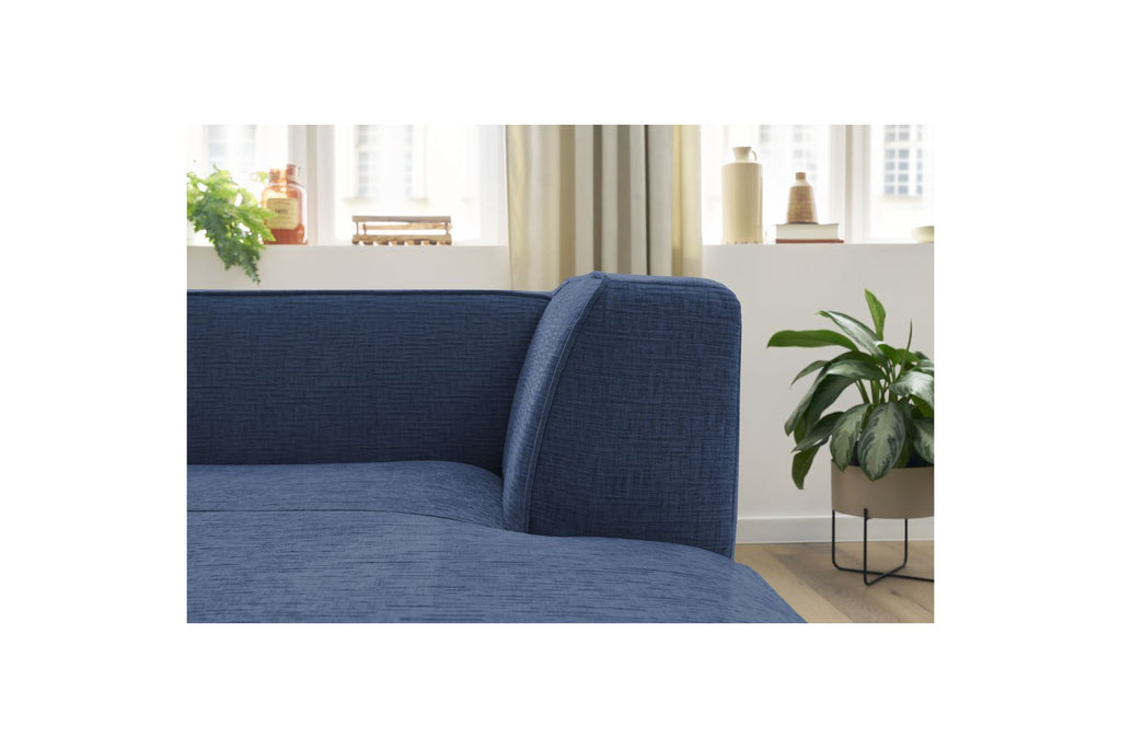 Chaise longue para sofá modular MEGEVE - Tejido texturizado - Esquina derecha