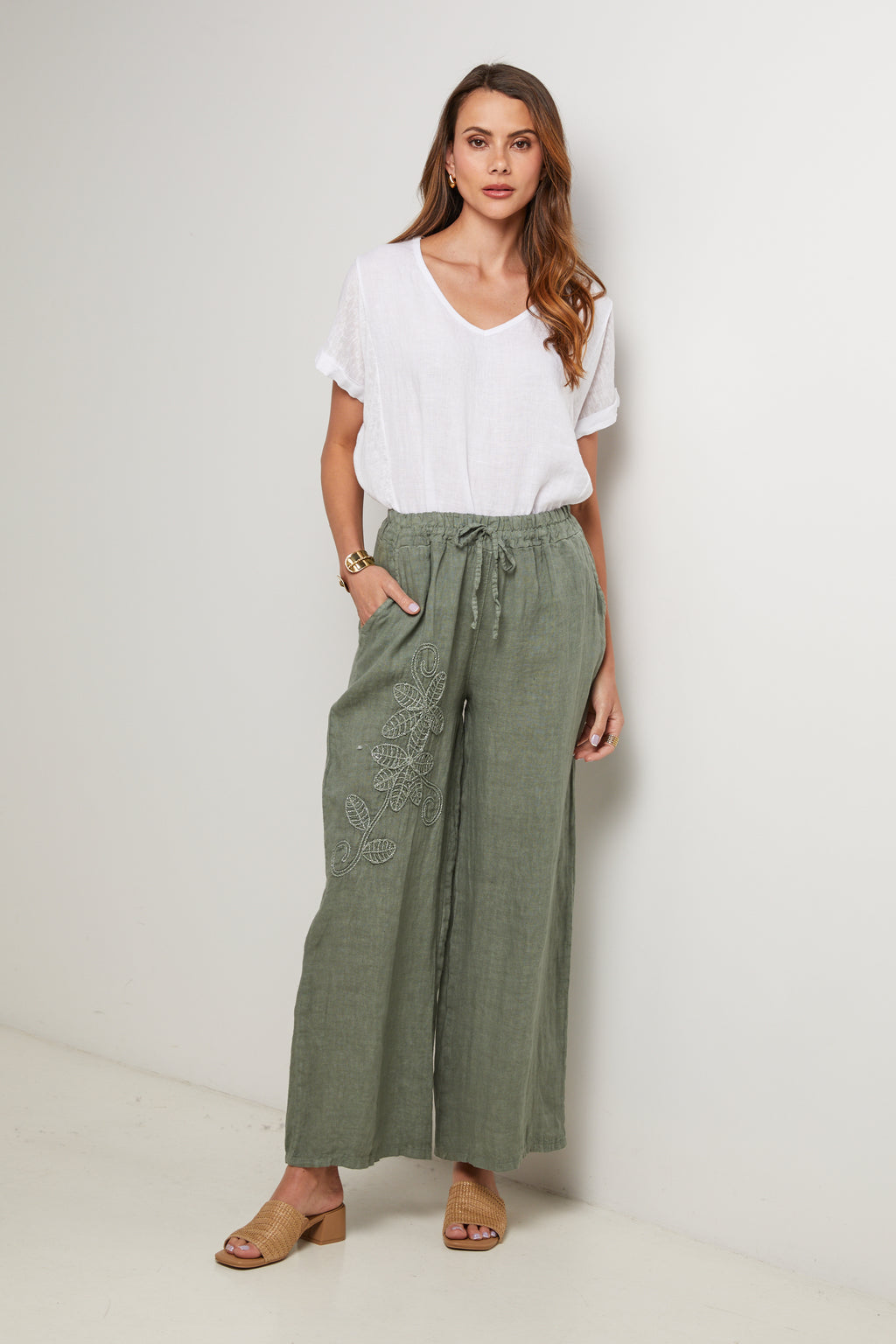 Pantalon - Kaki - Femme