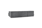 Fixed Panoramic Sofa - Megeve - Textured Fabric - Left Corner