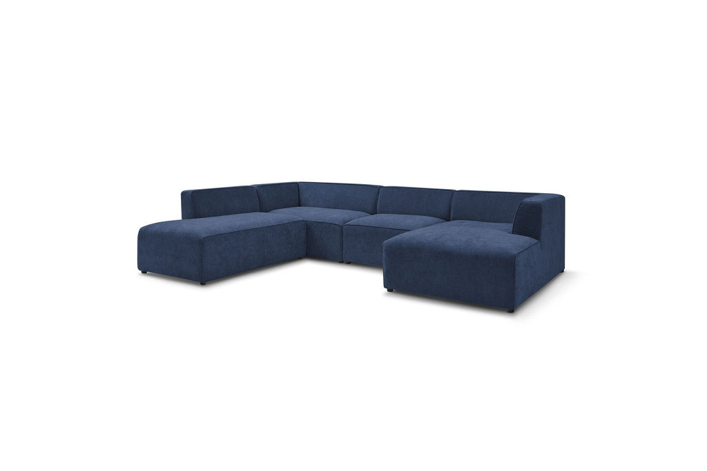 Sofá panorámico fijo - Megeve - Tejido texturizado - Esquinero derecho