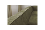 Fixed Panoramic Sofa - Megeve - Textured Fabric - Left Corner