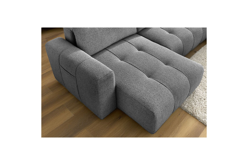 Sofá esquinero reversible convertible con arcón Arsene