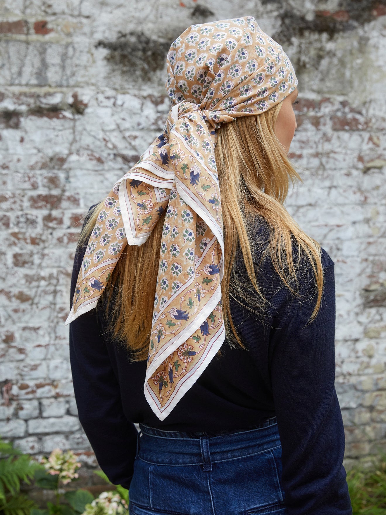 Cheche Jamini - Beige Clair Imprime - Femme