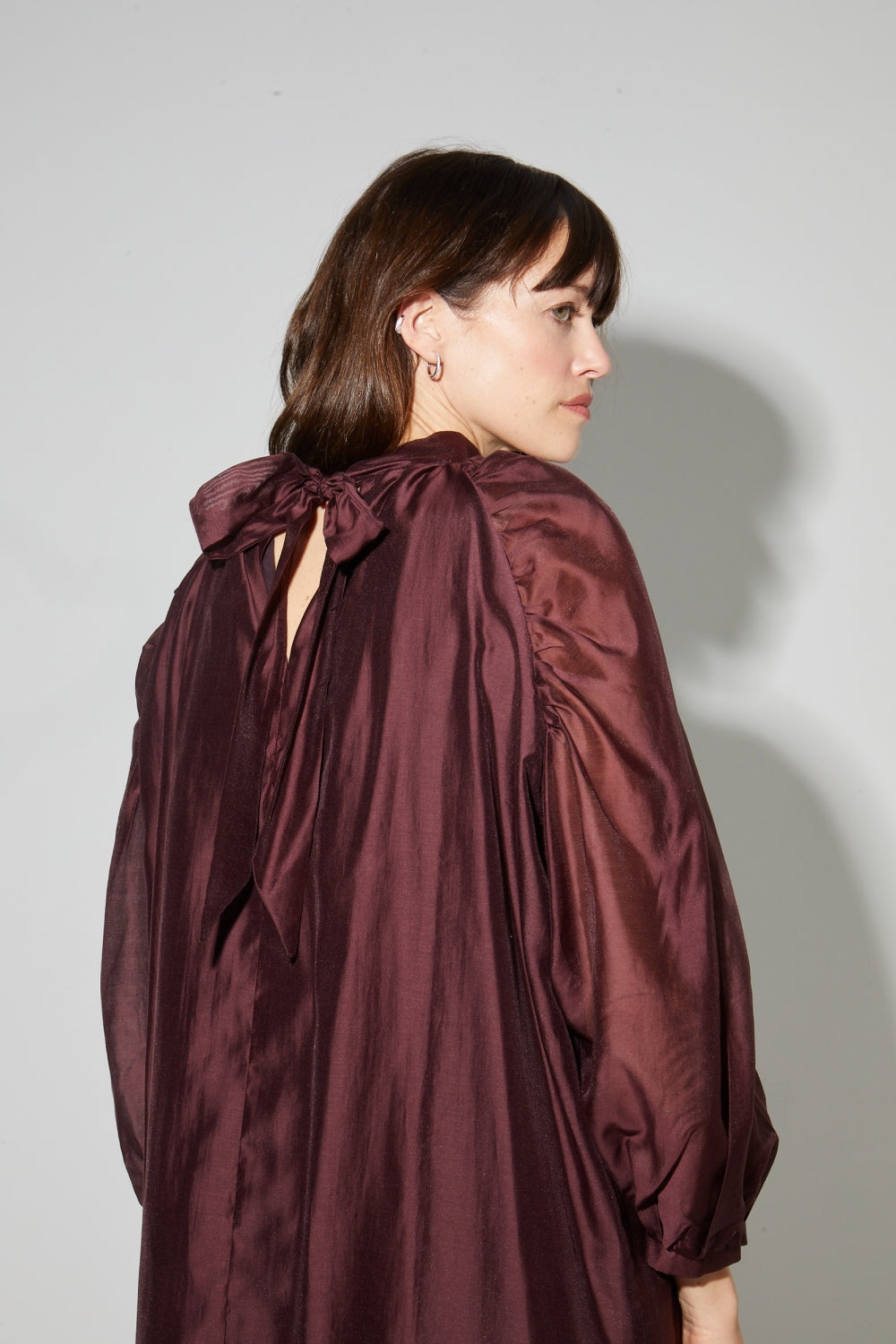 Robe Ilona VoiChocolat, Fabriquée En Italie - Bordeaux