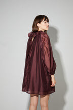 Robe Ilona VoiChocolat, Fabriquée En Italie - Bordeaux