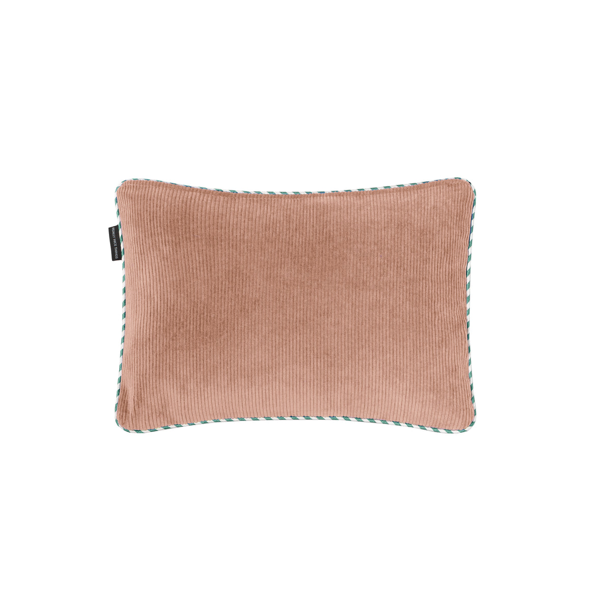 Cojín Reversible 50X35 De Pana - Rosa Y Marrón
