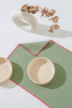 2 Placemats - Aqua/Fuchsia