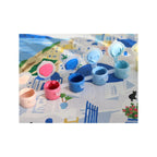 Caja de pintura por números - Pincel pequeño - Santorini de Maja Tomljanovic