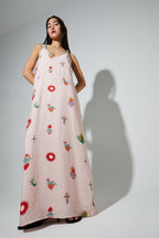 Madonna Print Maxi Dress Made In Portugal