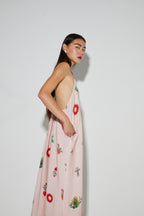 Madonna Print Maxi Dress Made In Portugal