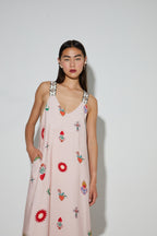 Madonna Print Maxi Dress Made In Portugal