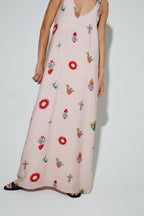 Madonna Print Maxi Dress Made In Portugal