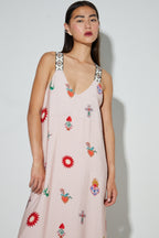 Madonna Print Maxi Dress Made In Portugal