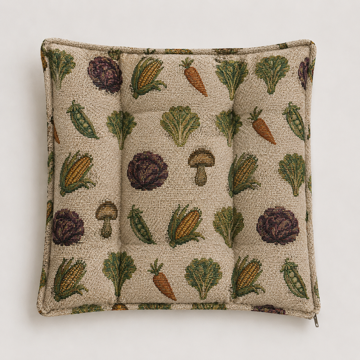 Coussin Carré Gustav Jacquard Gustav Square Cushion Jacquard (Veggie Club) - Multicolore