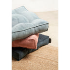Cuscino quadrato Gustav in velluto a coste - Blu navy
