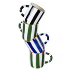 Tazza Mug Minerva Green Lines - Verde E Bianco