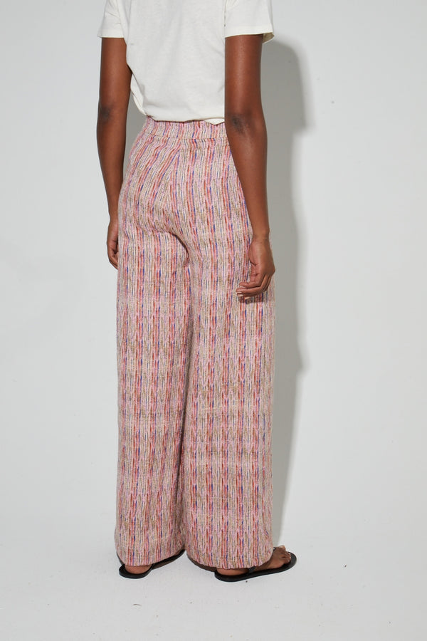 Charlie Trousers Echo Weave Pink Made In Italy