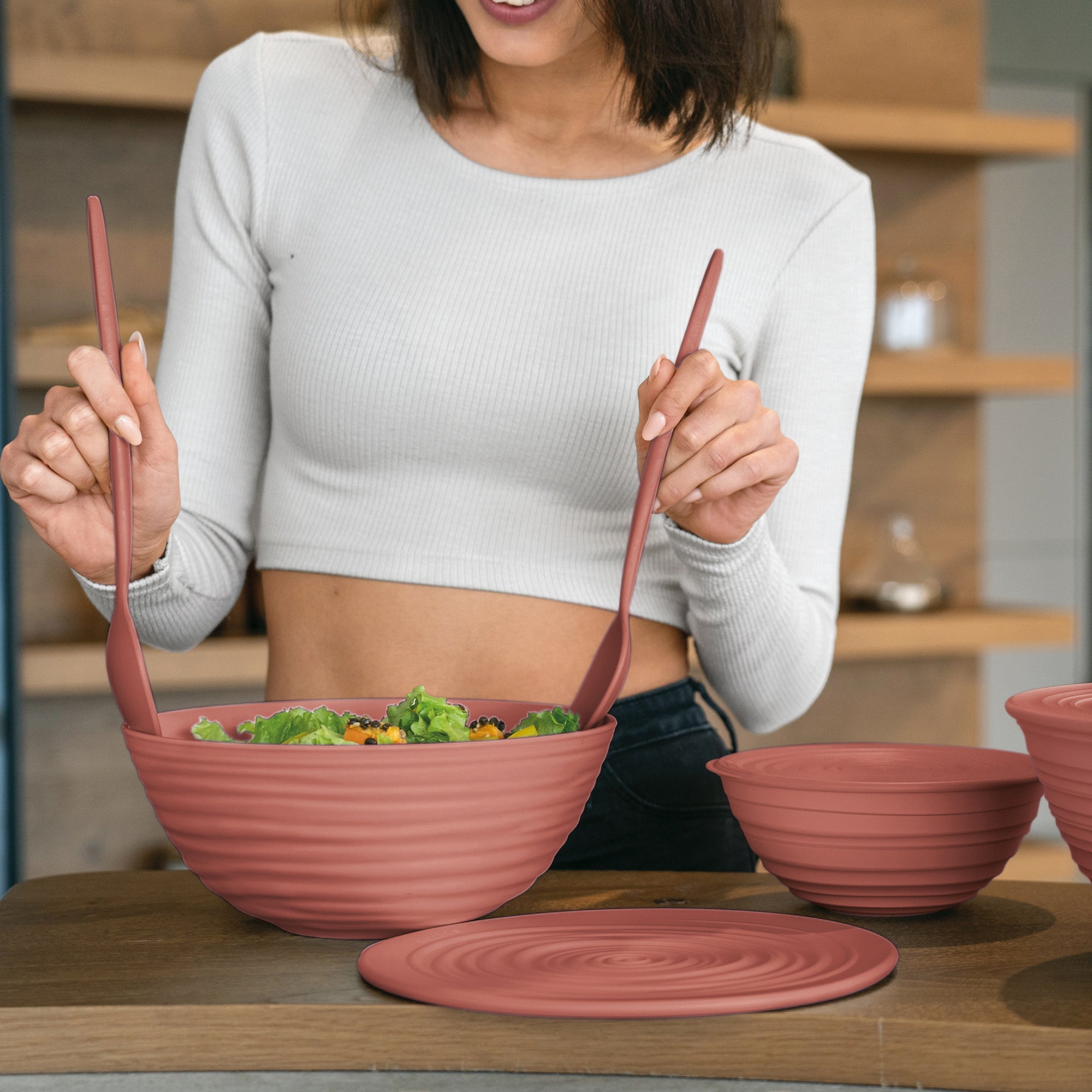 “Tierra” Salad Servers