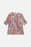 Top Martial Paisley - print DENIM