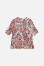 Top Martial Paisley - print DENIM