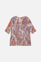 Top Martial Paisley - print DENIM