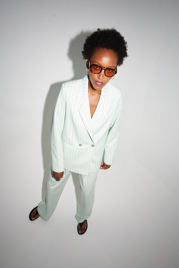Astrid Éclat Mint Trousers, Made In Italy