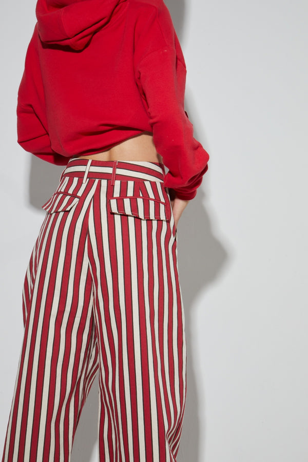 Rio Riviera Red Trousers Made In Italy