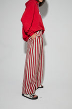 Rio Riviera Red Trousers Made In Italy