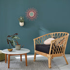 Paola - Fauteuil inclusief kussen - Rotan - Naturel