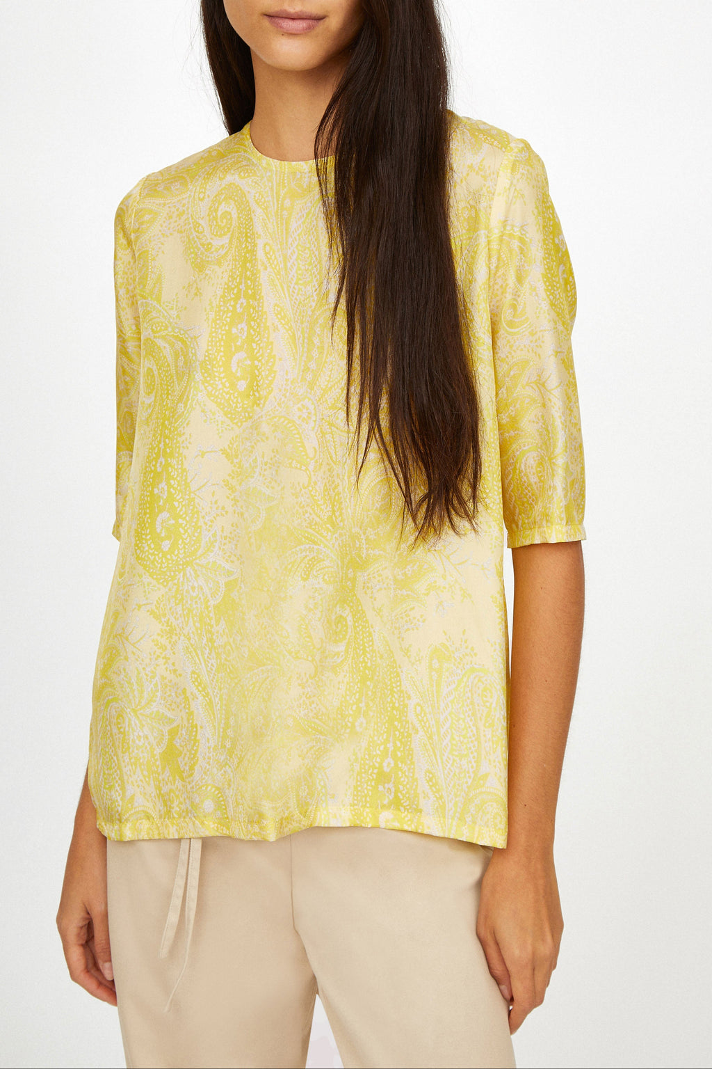 Top Martial Paisley - print DENIM
