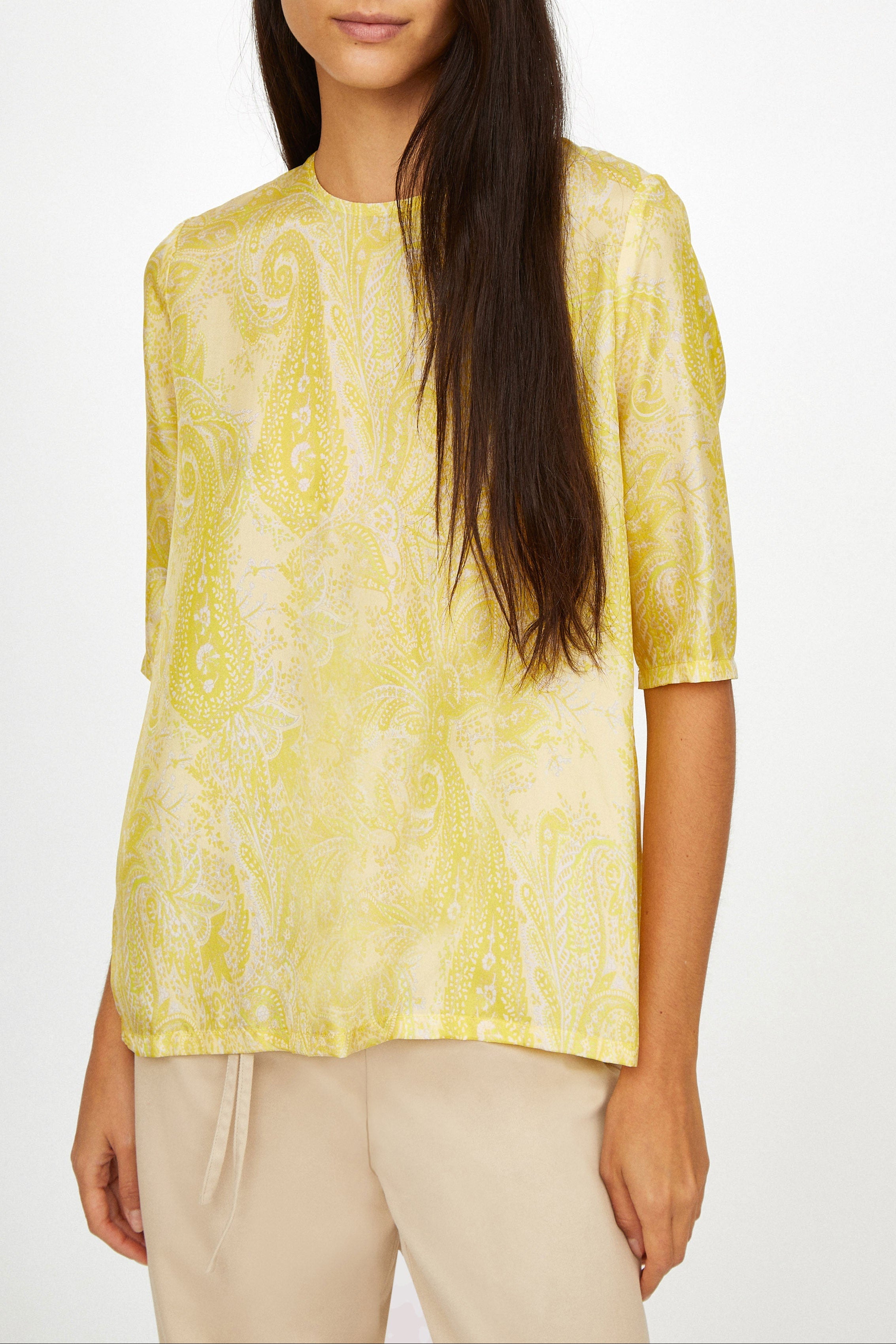 Top Martial Paisley - print DENIM