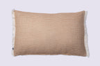 Anton - Coussin Déhoussable Avec Franges - Coton Texturé