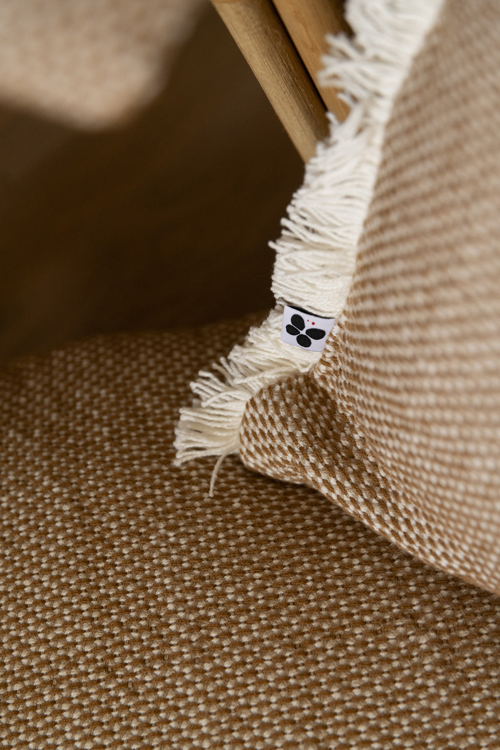 Anton - Coussin Déhoussable Avec Franges - Coton Texturé