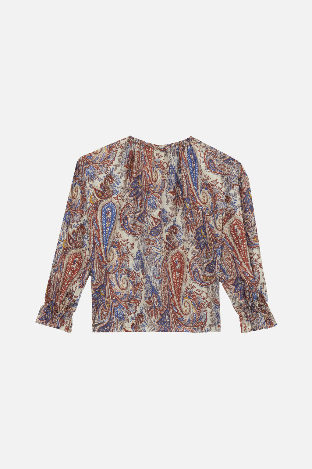 Ava Paisley DENIM Blouse