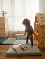 Blocco psicomotorio Montessori Mezzo triangolo - Acquamarina