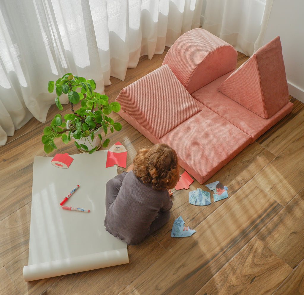 Blocco Psicomotorio Montessori Mezzo Triangolo - Rosa