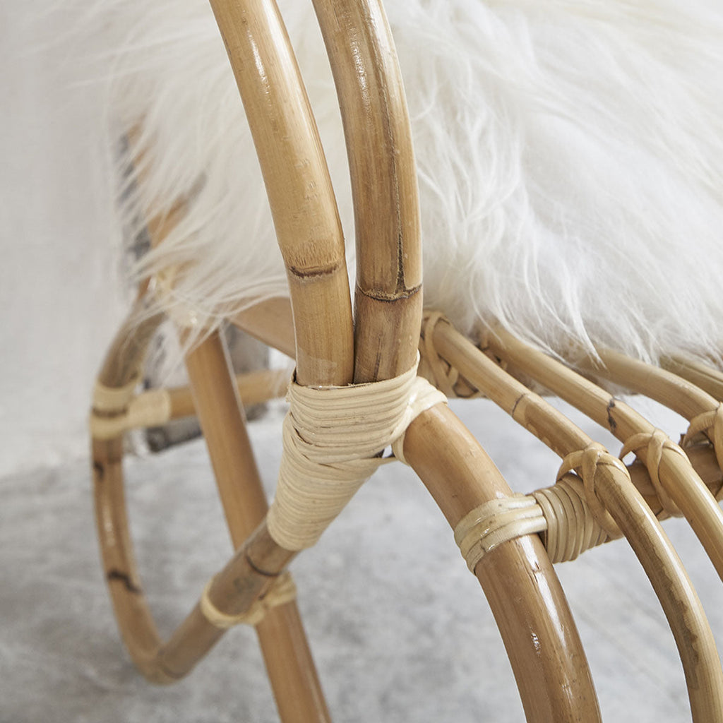 Paola - Hyggelig lænestol - Rattan - Natur