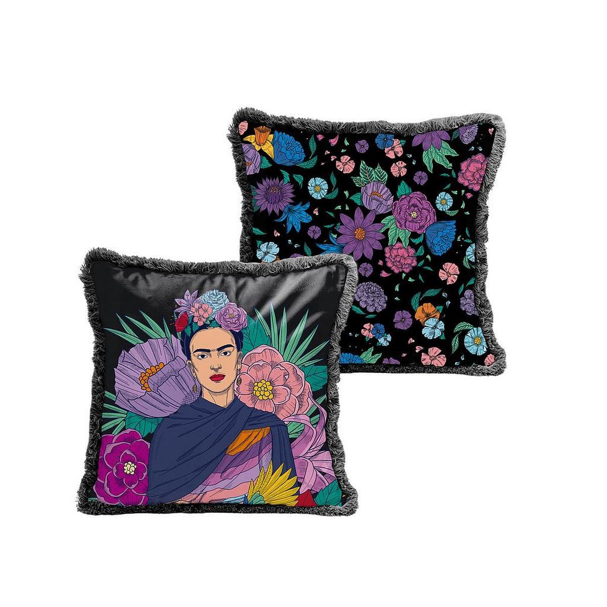 Fridas Bird fringed cushion - Multicolor
