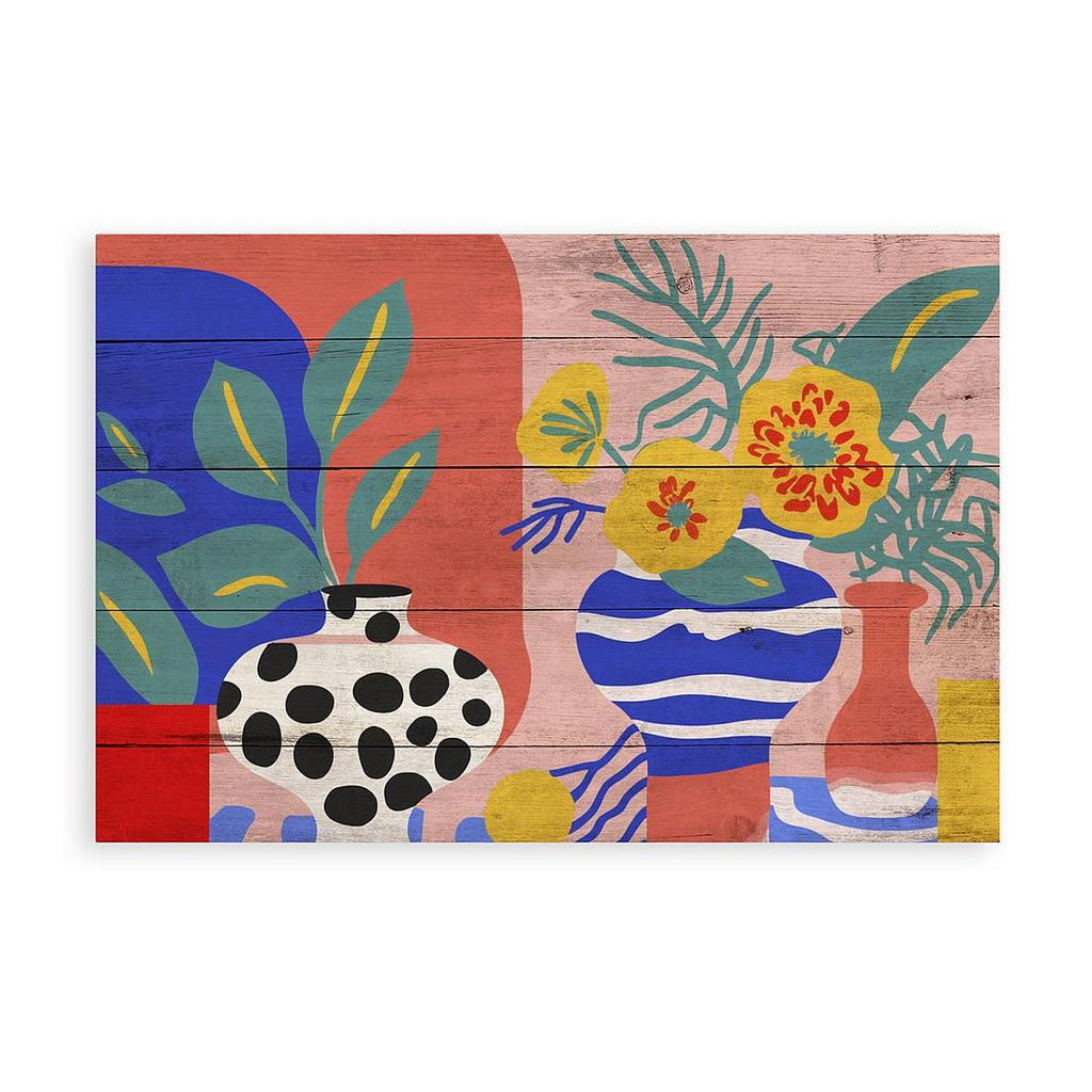 Wooden Picture - Colourful Still Life