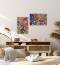 Wooden Picture - Colourful Still Life