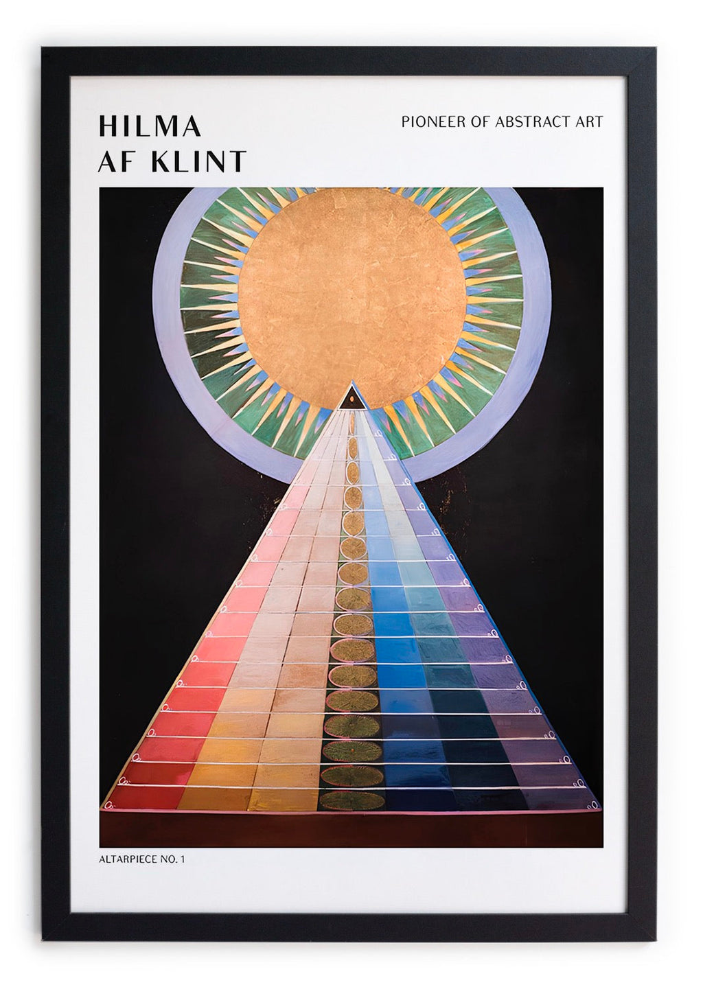 Really Nice Things - Black Molding Frame 40X30 - Hilma 6 - Multicolor