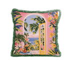 Coussin À Franges En Velours 45X45 - Haven - Multicolore