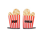 Set 2 presine da cucina - Pop Corn - Multicolore