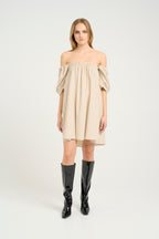 Vestido Elarahgz Linen Short Noos
