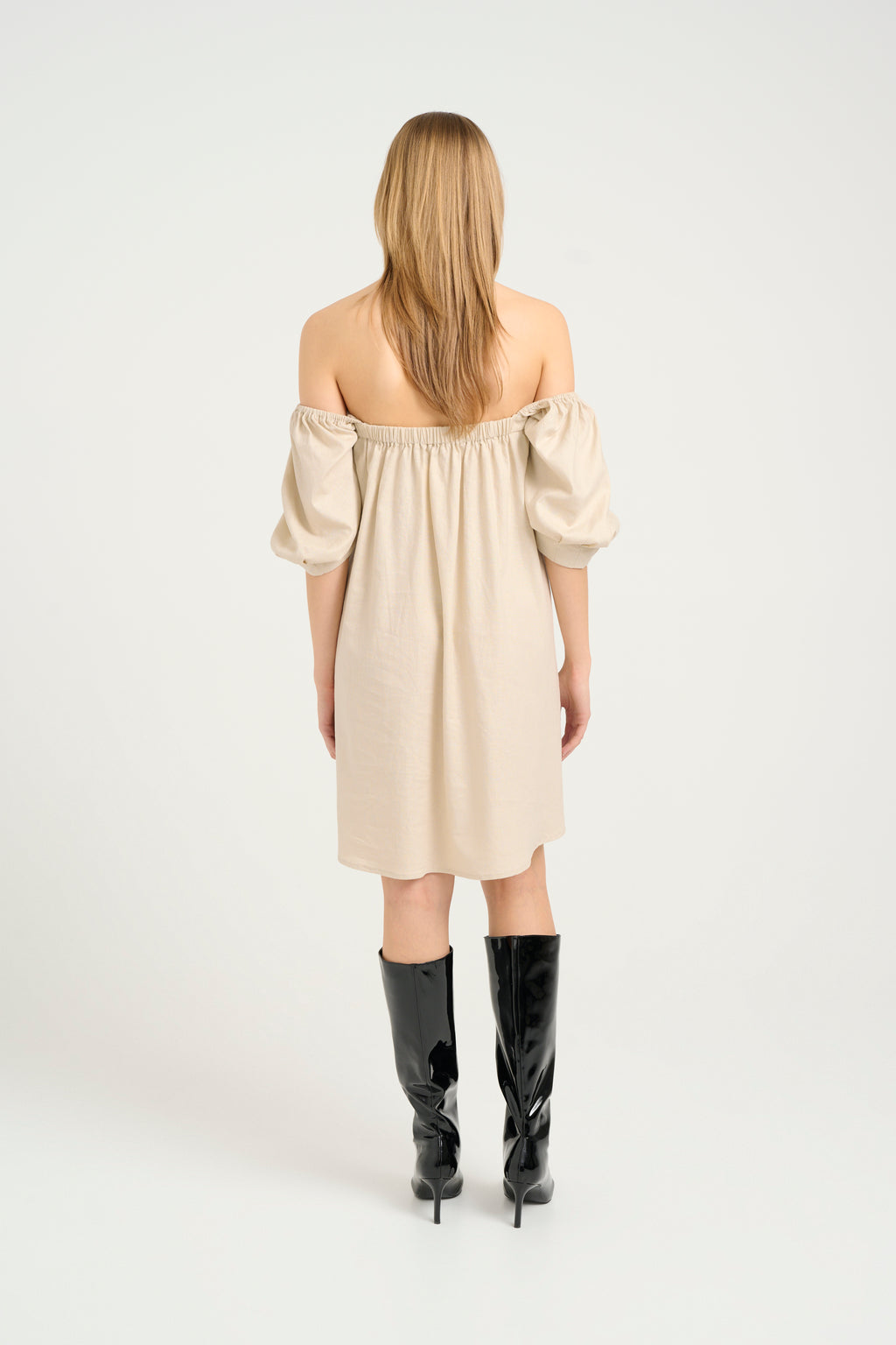 Vestido Elarahgz Linen Short Noos