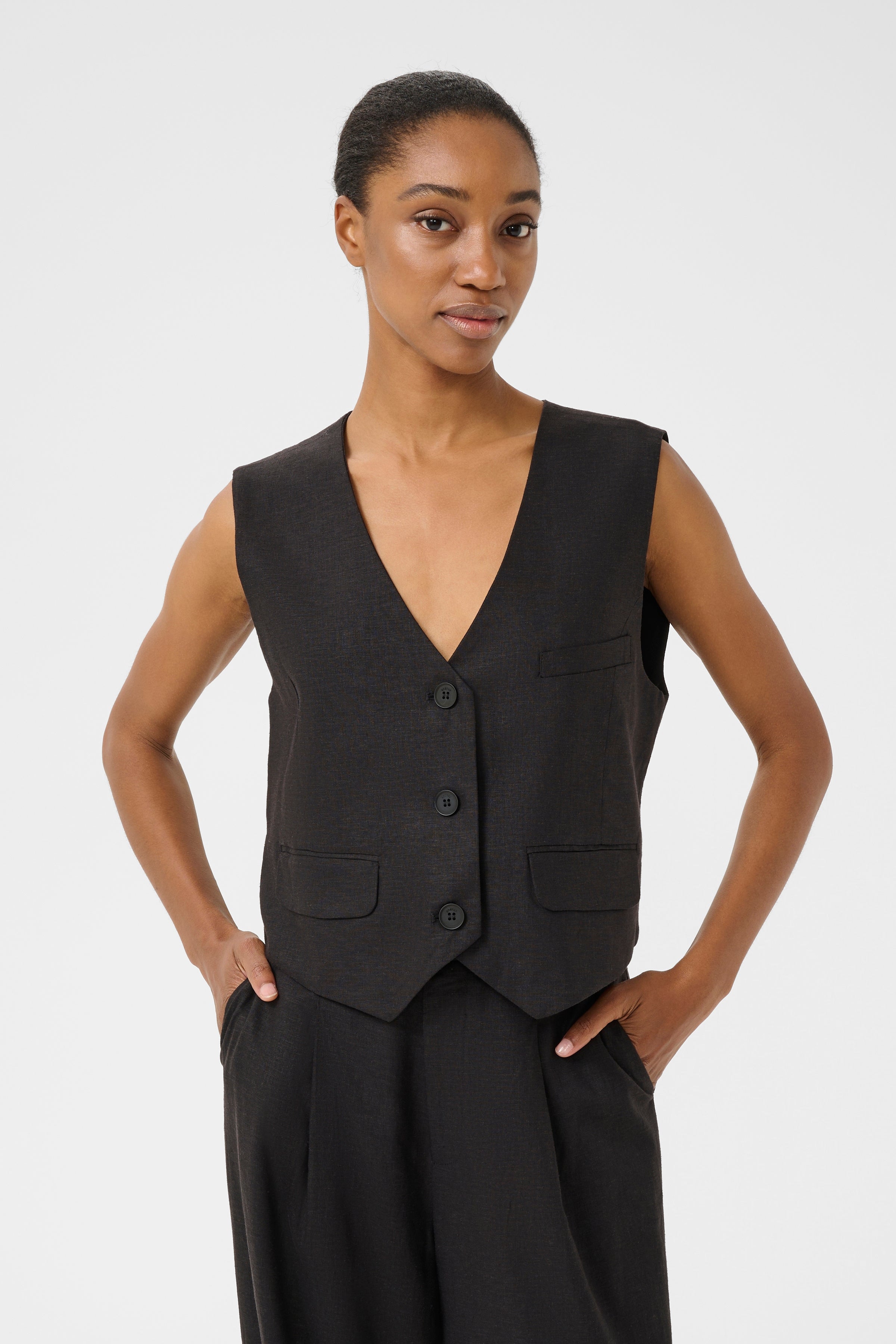 Gilet Elarahgz Linen Noos