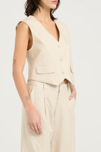 Gilet Elarahgz Linen Noos