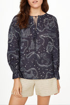 Ava Lucio NAVY Blouse