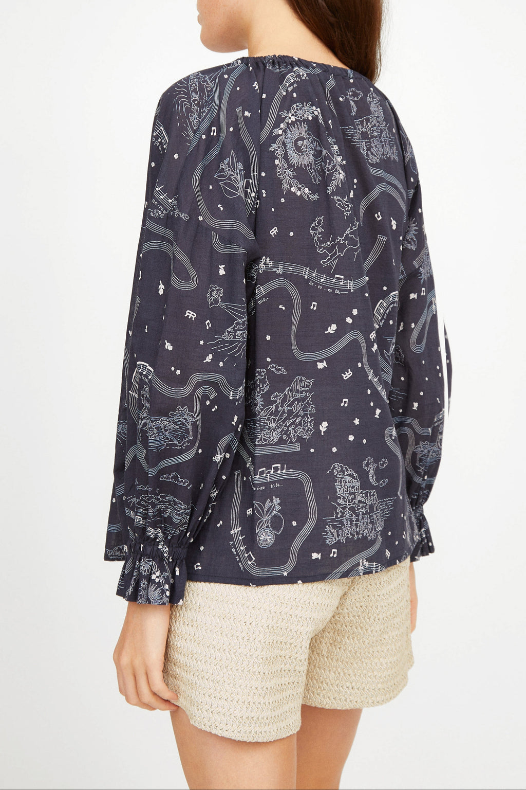 Ava Lucio NAVY Blouse