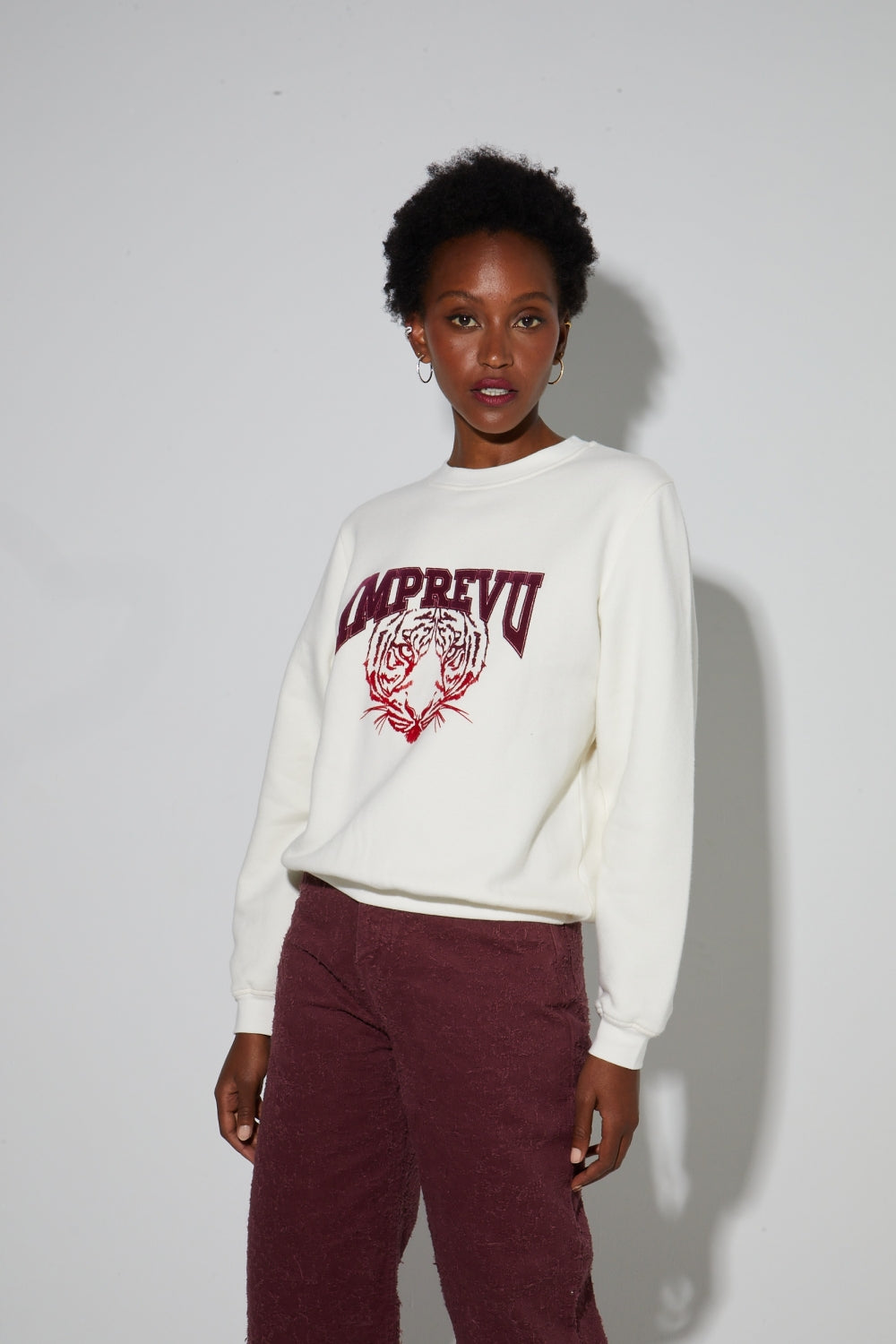 Sweatshirt Eddie Tigre Red Made In Portugal - Rot